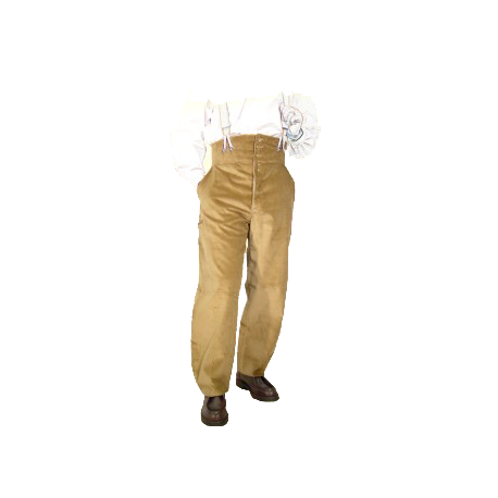 Pantalon LARGEOT à TIRANT - Noisette