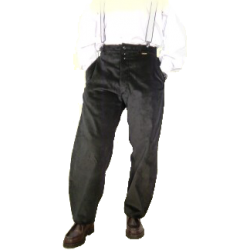 Pantalon LARGEOT à PASSANT - Noir